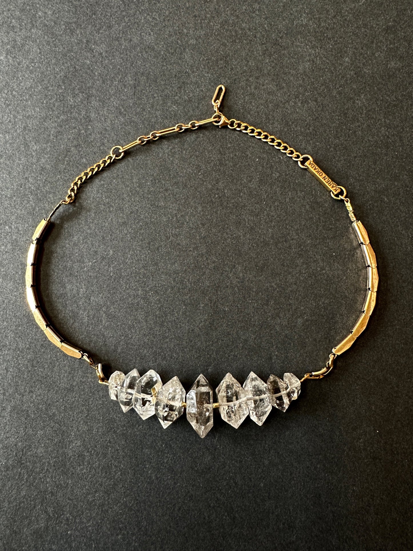 009. Goddess Herkimer Diamond Necklace