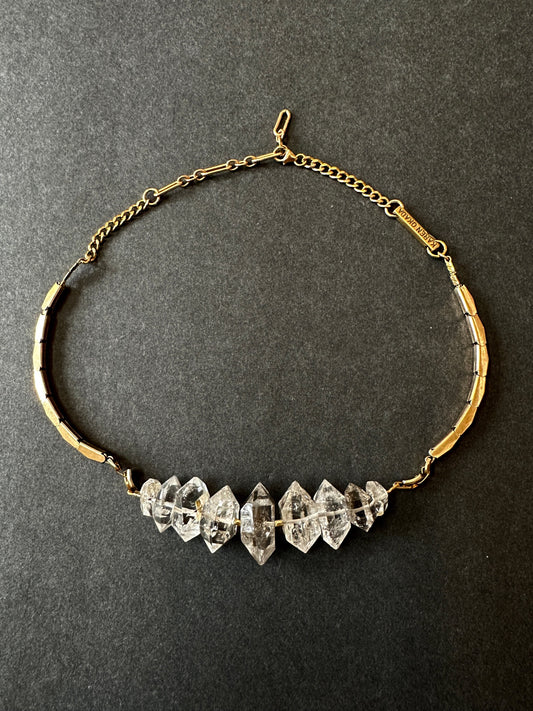 009. Goddess Herkimer Diamond Necklace