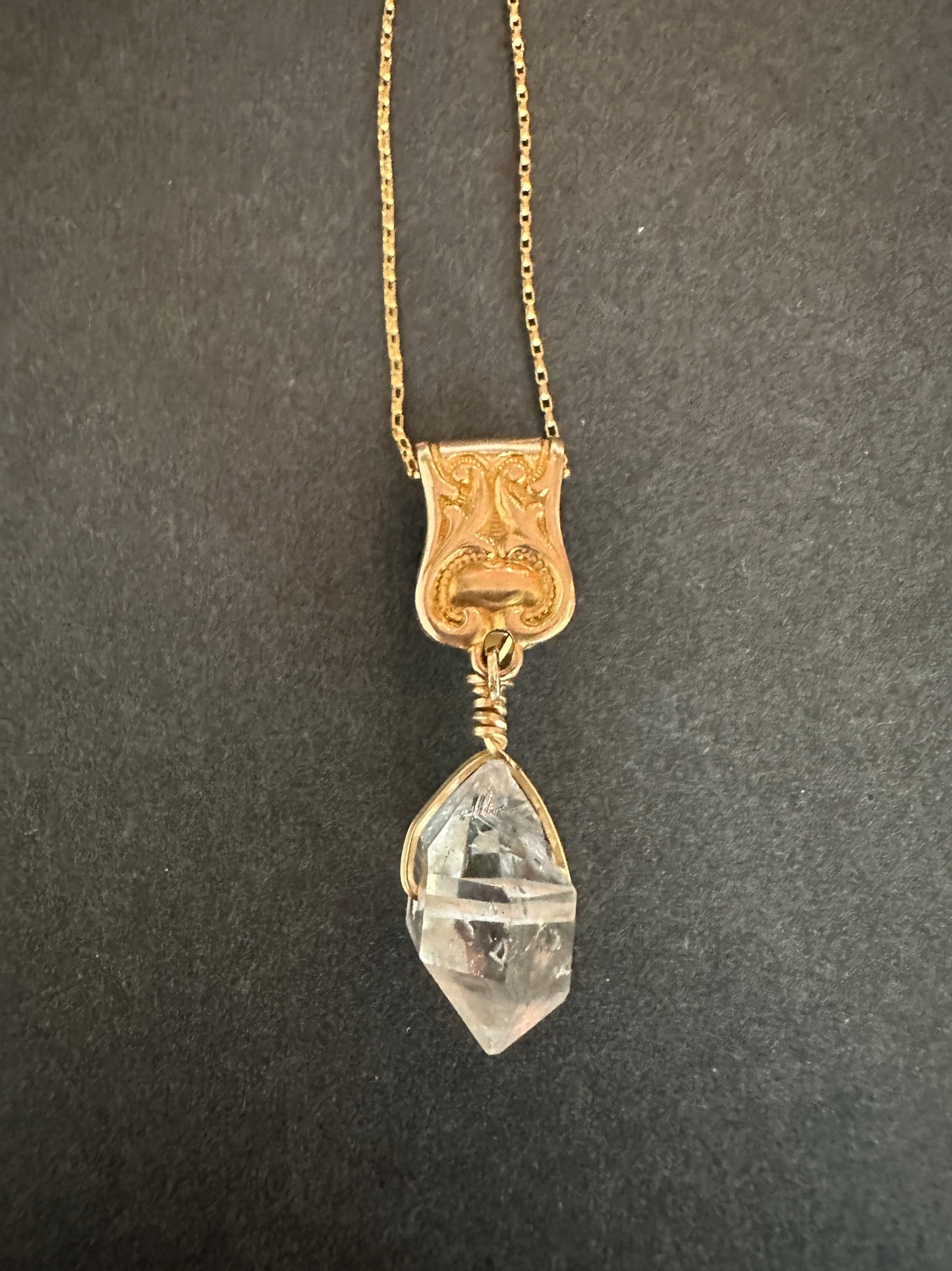 012. Herkimer Diamond Necklace