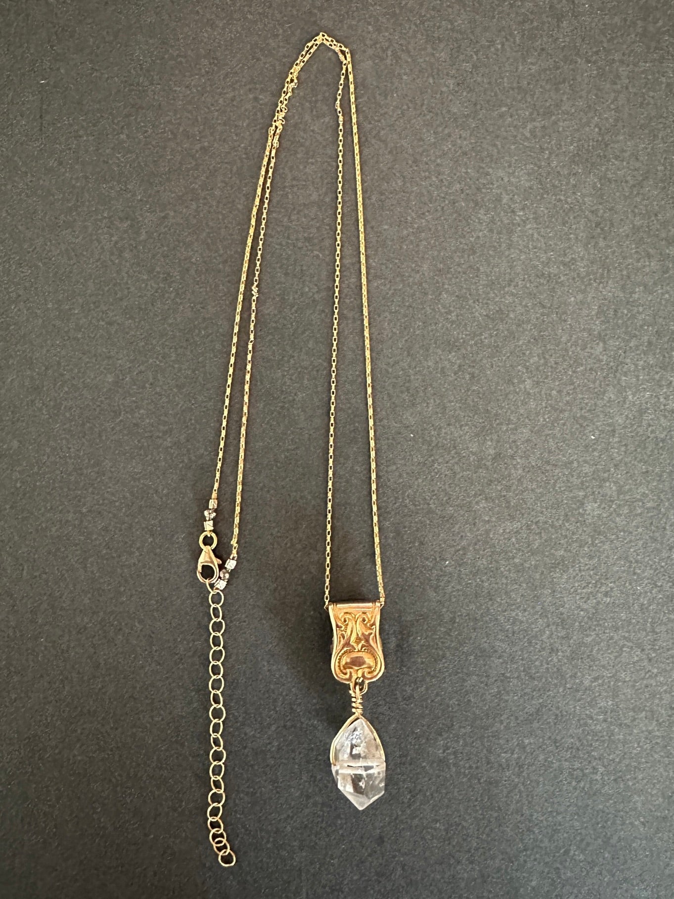 012. Herkimer Diamond Necklace