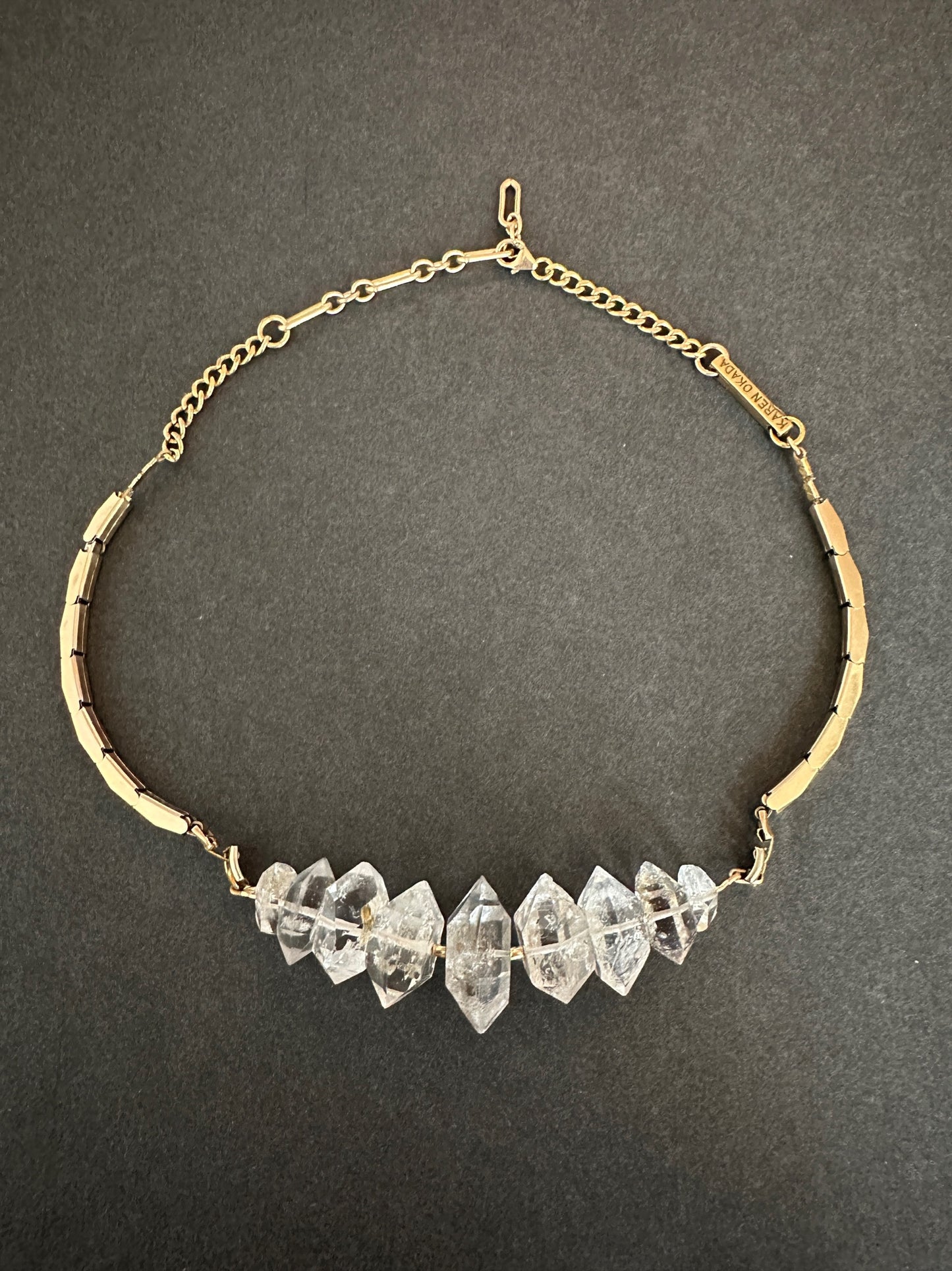 009. Goddess Herkimer Diamond Necklace