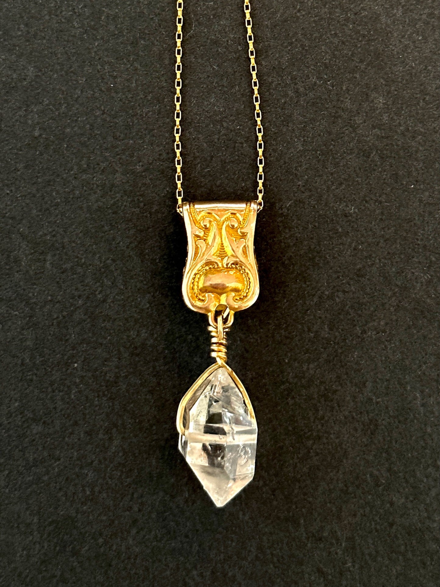 012. Herkimer Diamond Necklace