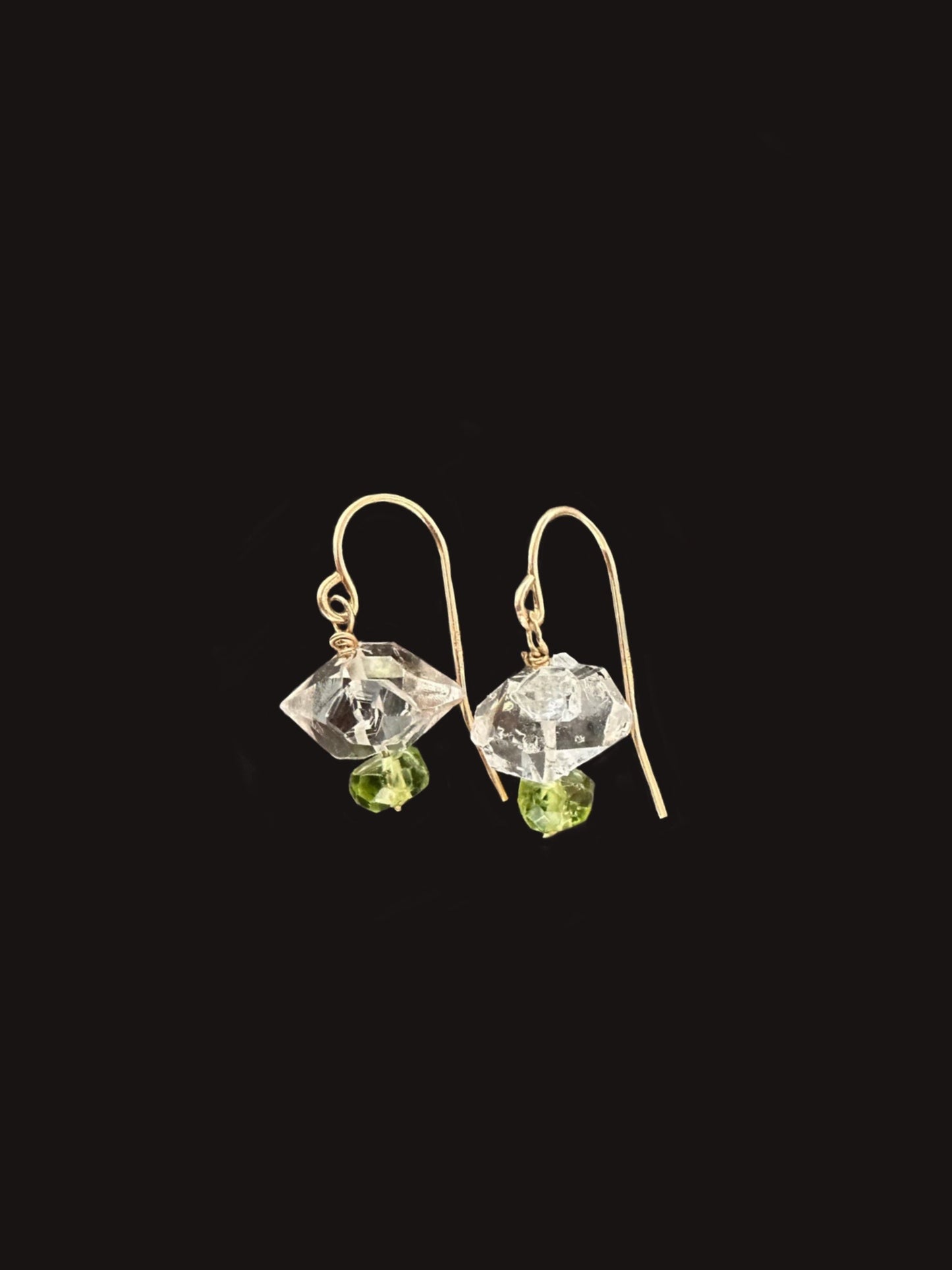 020. Herkimer Diamond Earrings