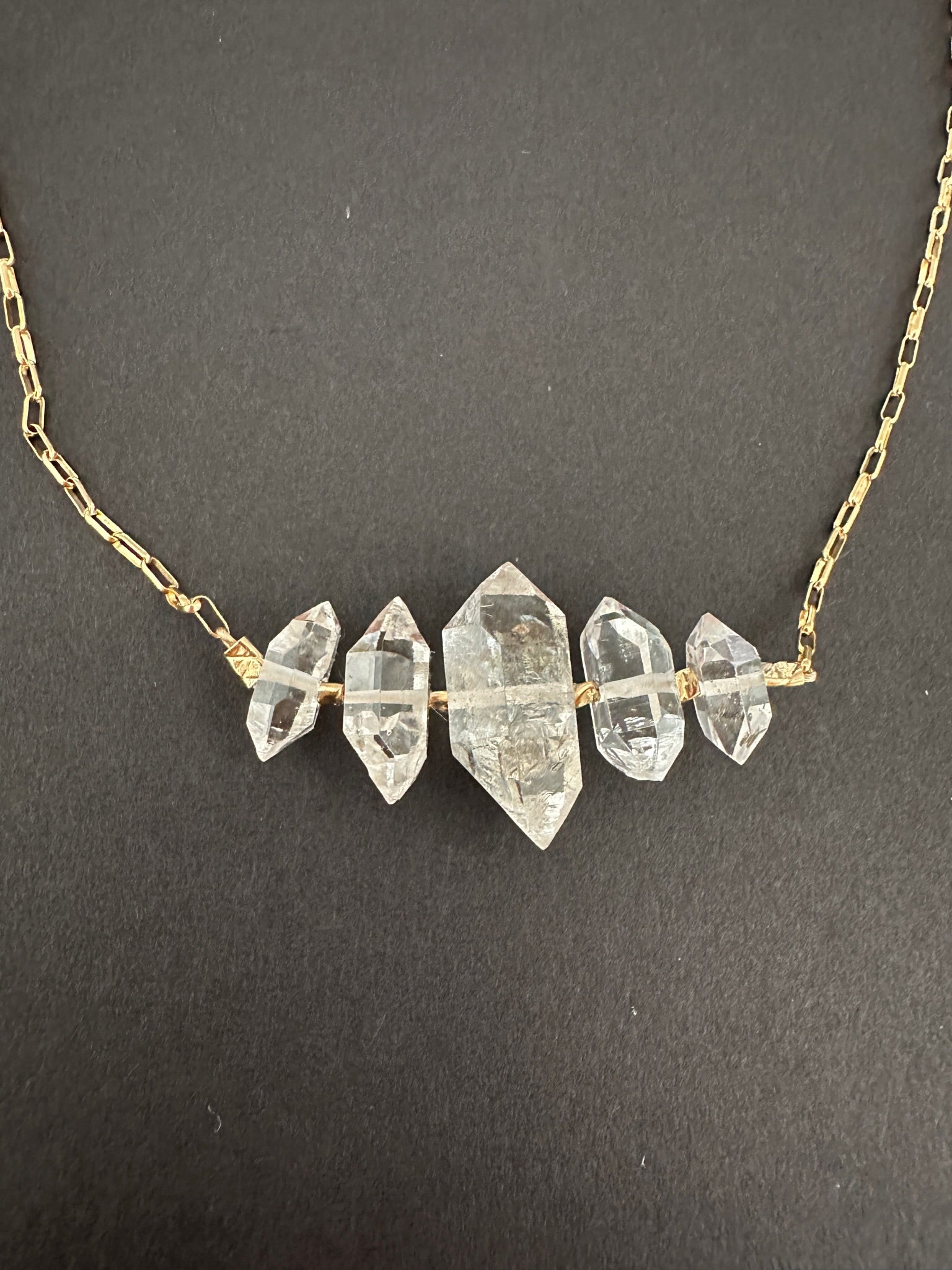 Herkimer Slice Necklace – Peggy Li Creations